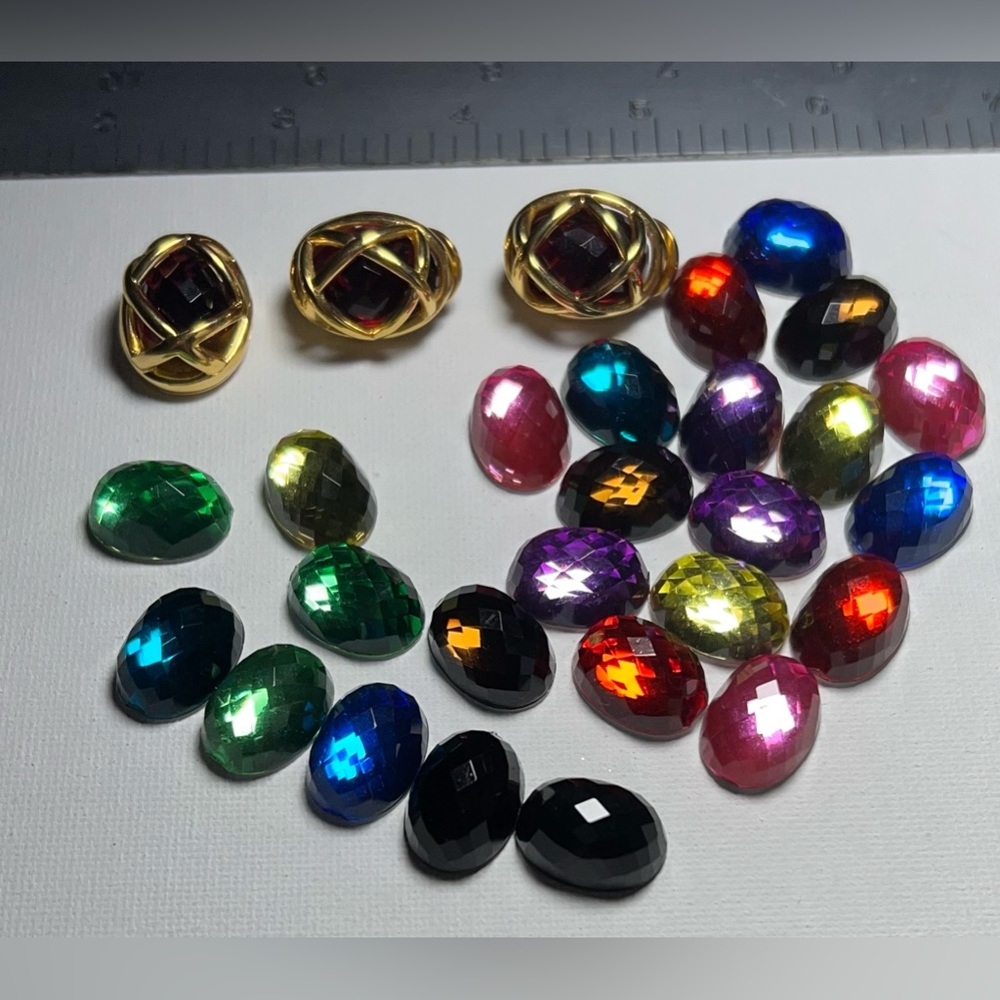 Joan Rivers Interchangeable Earrings Pendant Lot 31 pc Gold Toned J26